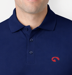 Dry Fit Collared T-shirt  - Dark Blue