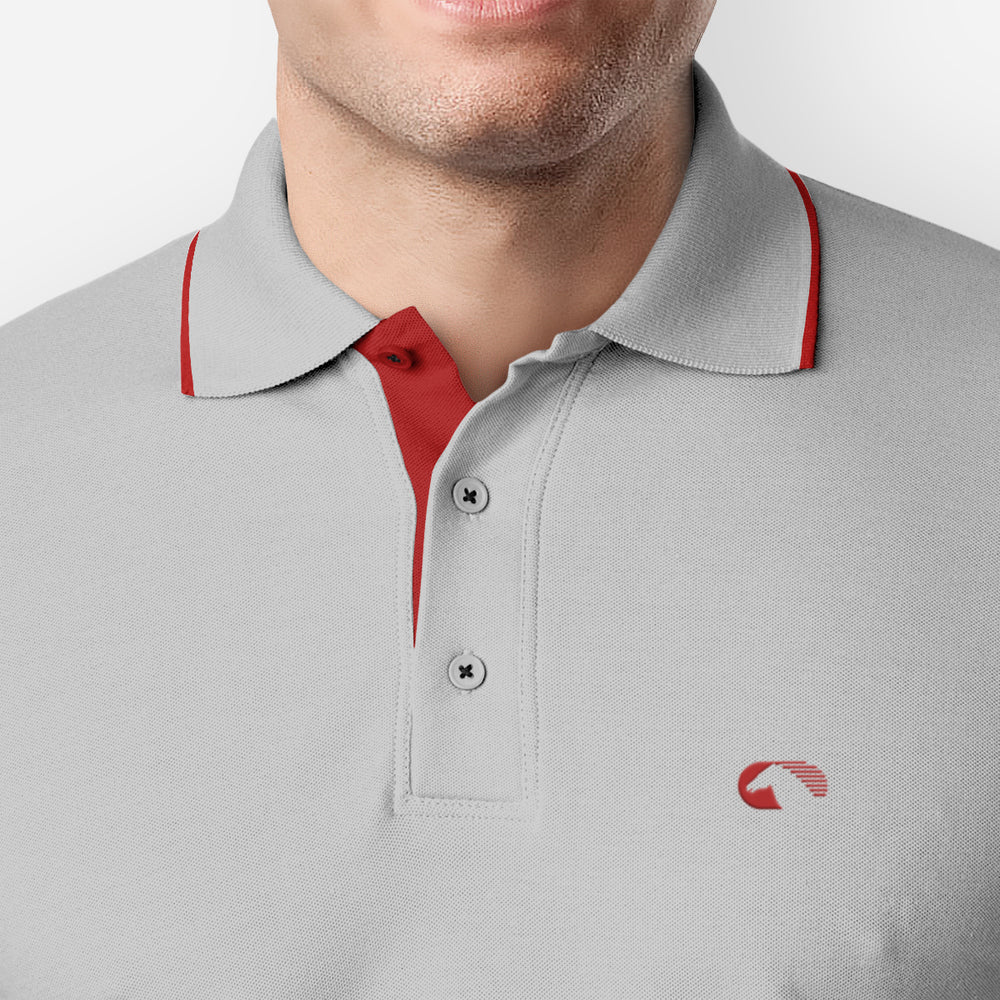 Collared T-shirt - Grey