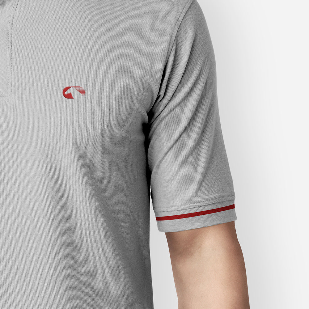 Collared T-shirt - Grey